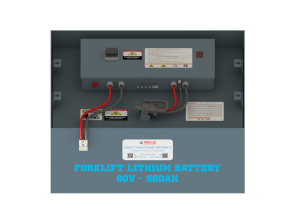 Feature image Bình ắc quy Lithium 80V 560Ah xe nâng điện ngồi lái Komatsu FE