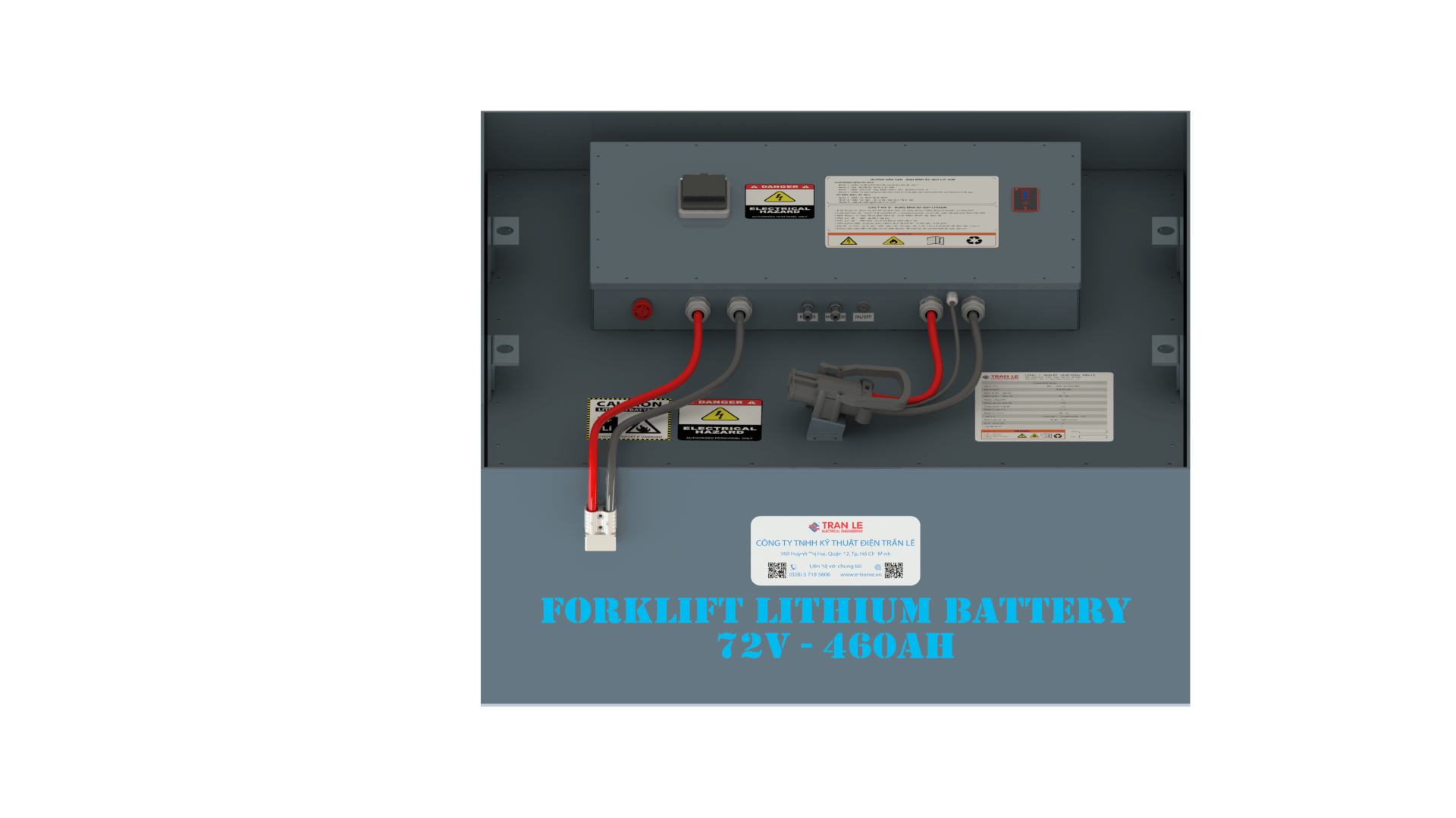 Bình ắc quy Lithium 72V 460Ah xe nâng điện ngồi lái