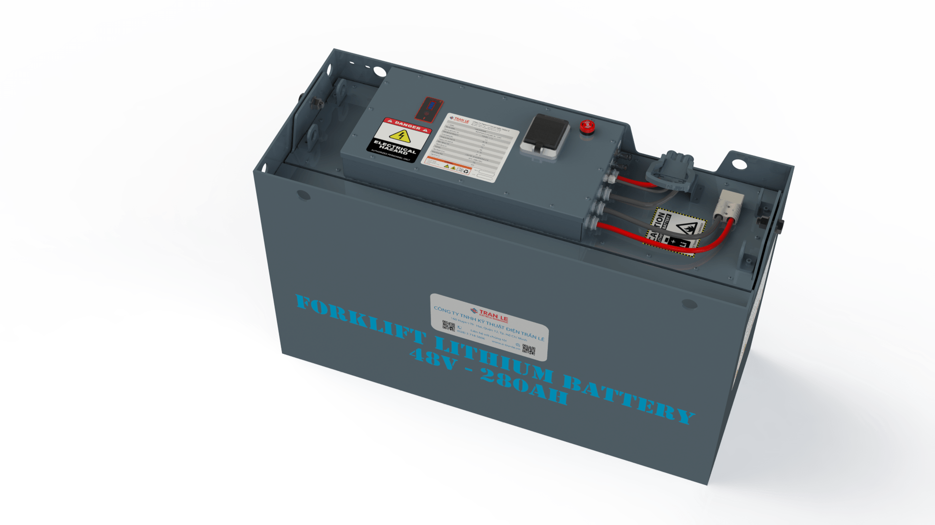Bình ắc quy xe nâng lithium 48V 280Ah xe nâng điện đứng lái