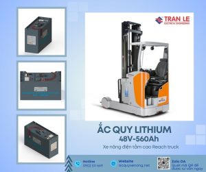 Bình ắc quy lithium 48V 560Ah lắp cho xe nâng tầm cao Still