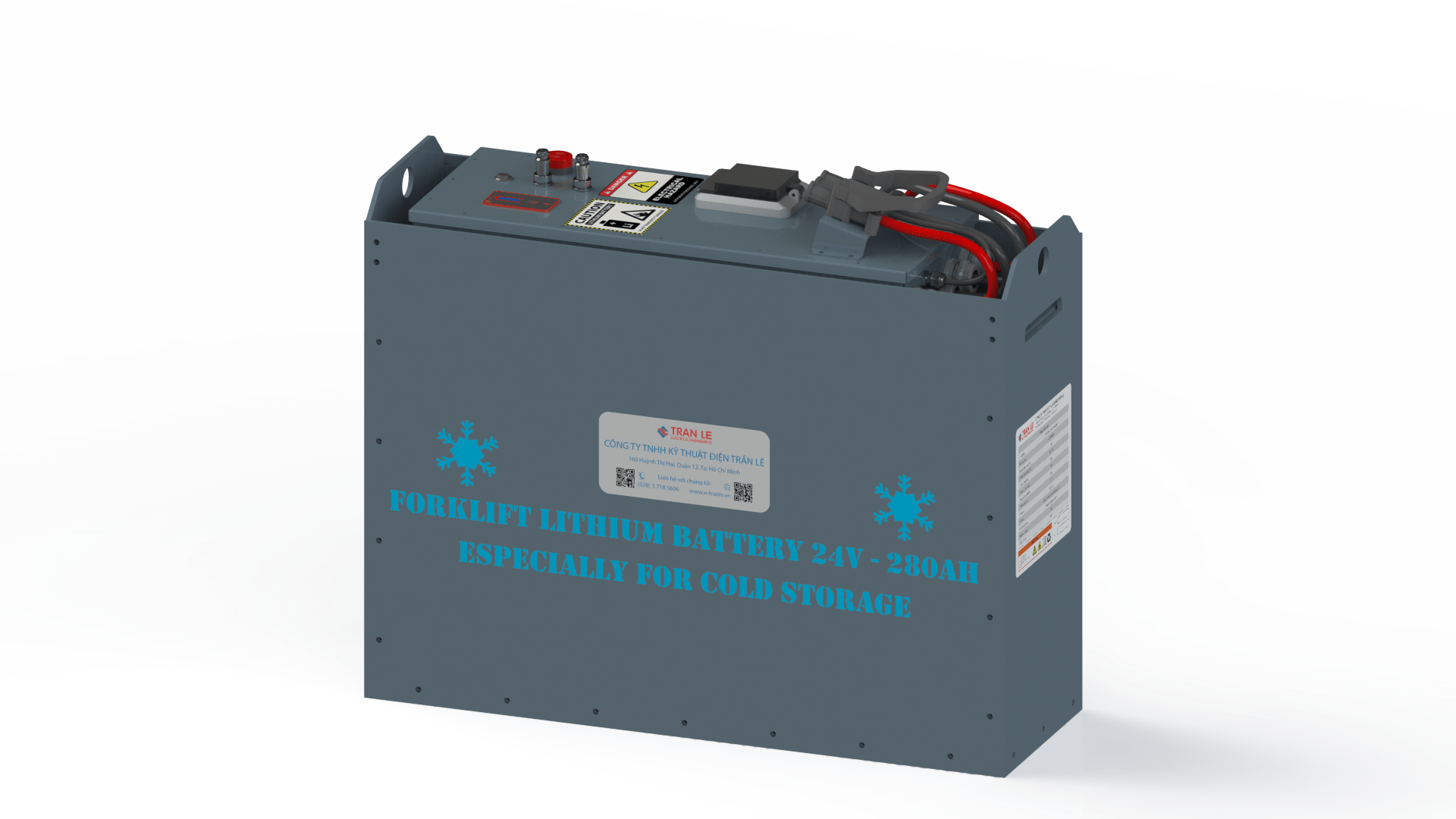 Bình điện lithium kho lạnh 24V 280Ah xe nâng pallet truck