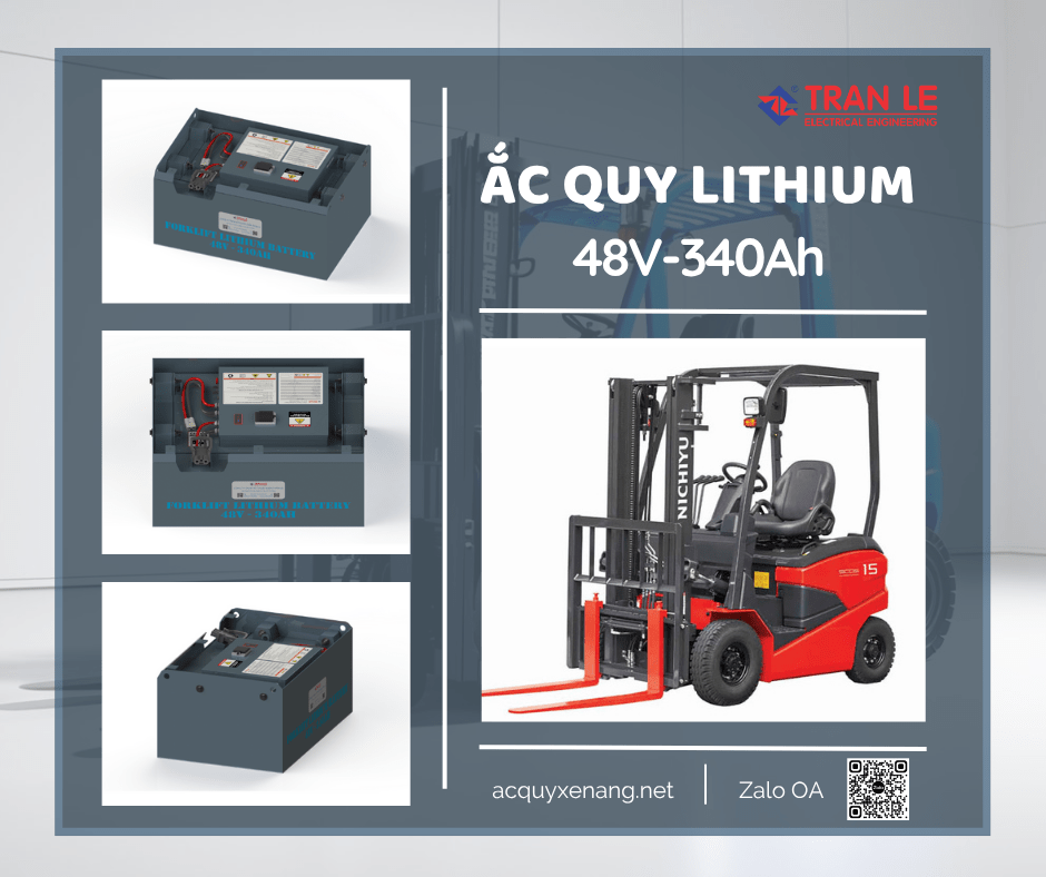 Các dòng xe nâng phù hợp với bình ắc quy lithium 48V 340Ah xe nâng ngồi lái 18 Bình ắc quy lithium 48V 340Ah lắp cho xe nâng ngồi lái Nichiyu