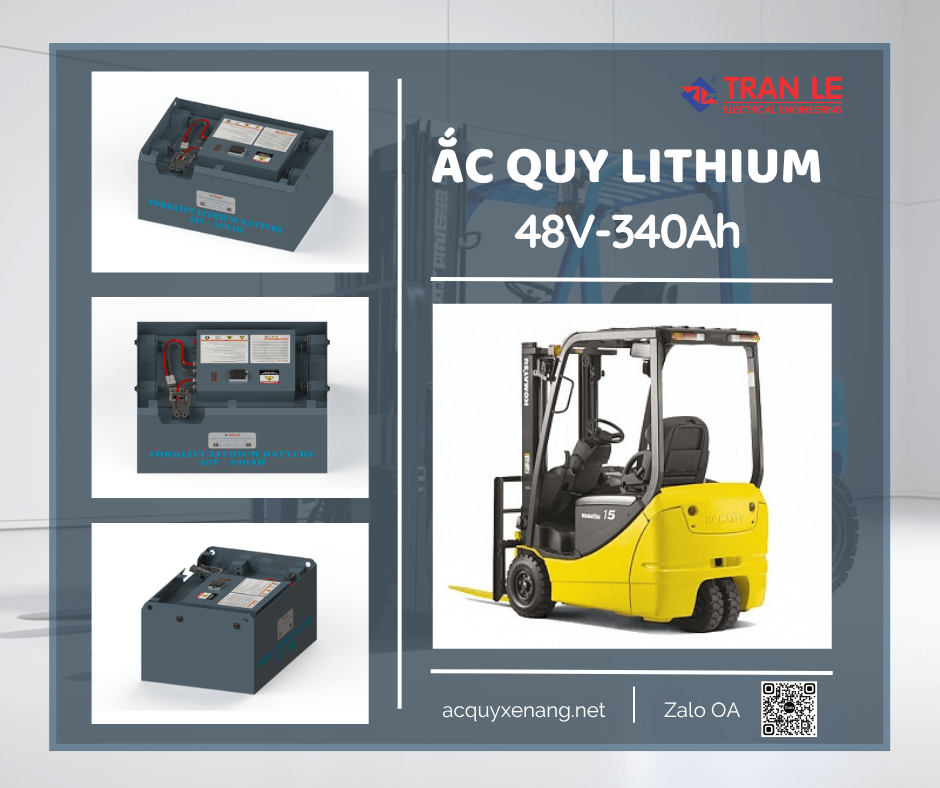 Các dòng xe nâng phù hợp với bình ắc quy lithium 48V 340Ah xe nâng ngồi lái 15 Bình ắc quy lithium 48V 340Ah lắp cho xe nâng ngồi lái Komatsu