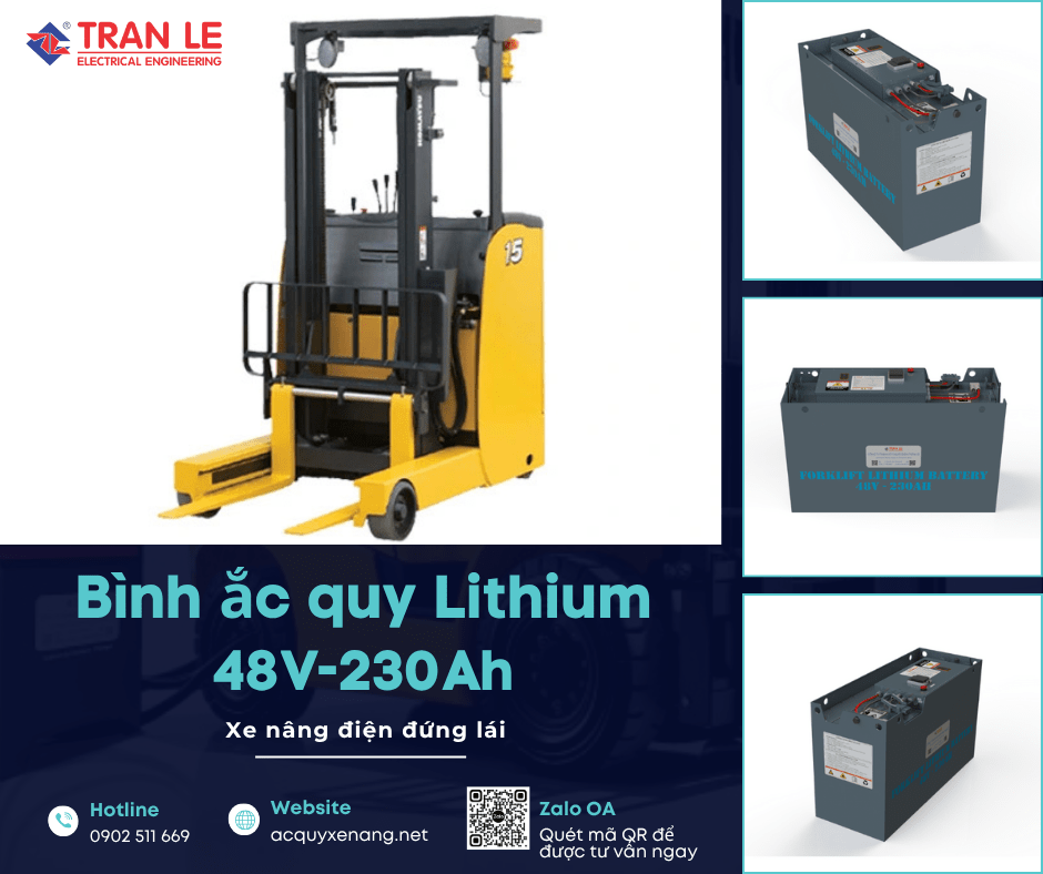 Một số xe nâng phù hợp với bình ắc quy lithium 48V 230Ah xe nâng đứng lái 15 Bình ắc quy lithium 48V 230Ah lắp cho xe nâng đứng lái Komatsu