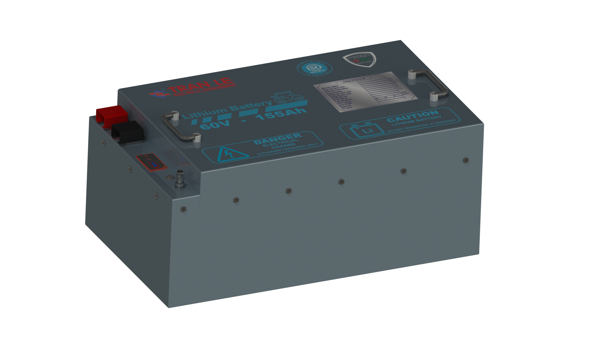 Bình ắc quy Lithium xe golf 60V-155Ah (4-8 chỗ)